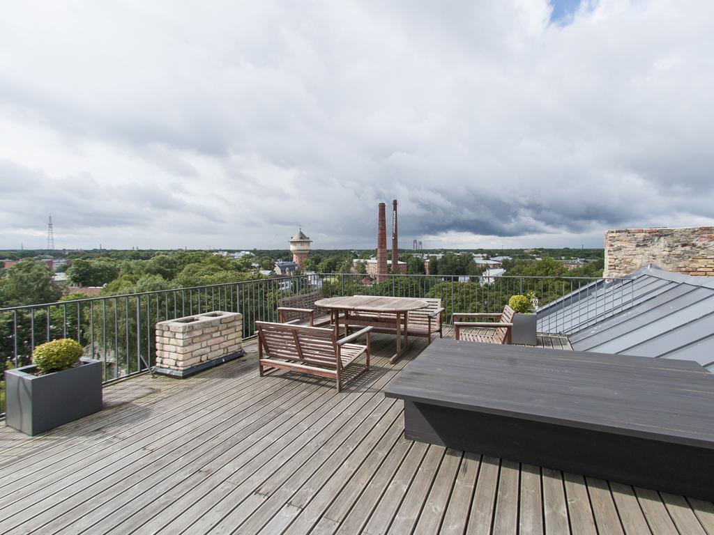 Ferienwohnung Riga Luxury Loft With Terrace Zimmer foto